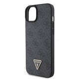Guess iPhone 15 Plus Suojakuori 4G Metal Triangle Strass Musta