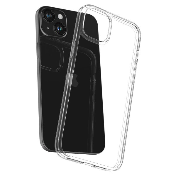 Spigen iPhone 15 Plus Suojakuori Air Skin Hybrid Crystal Clear