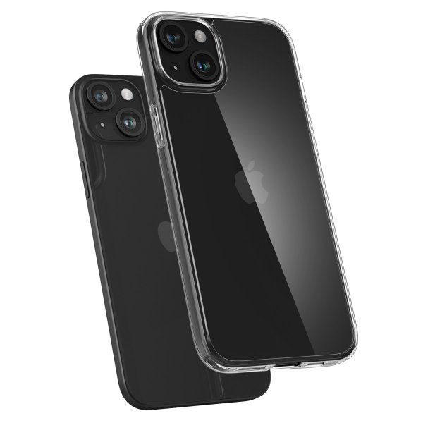 Spigen iPhone 15 Plus Suojakuori Air Skin Hybrid Crystal Clear
