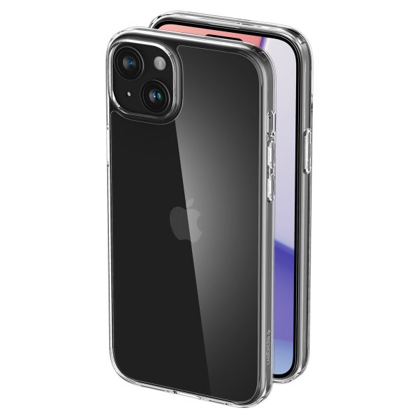 Spigen iPhone 15 Plus Suojakuori Air Skin Hybrid Crystal Clear