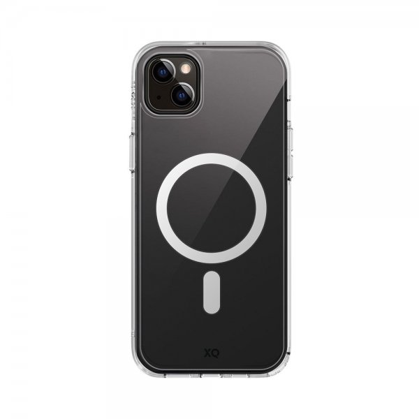 Xqisit iPhone 15 Plus Suojakuori Antishock Case MagSafe Läpinäkyvä