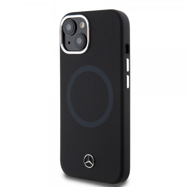 Mercedes Benz iPhone 15 Plus Suojakuori Bicolor MagSafe Musta