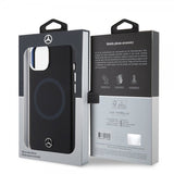 Mercedes Benz iPhone 15 Plus Suojakuori Bicolor MagSafe Musta