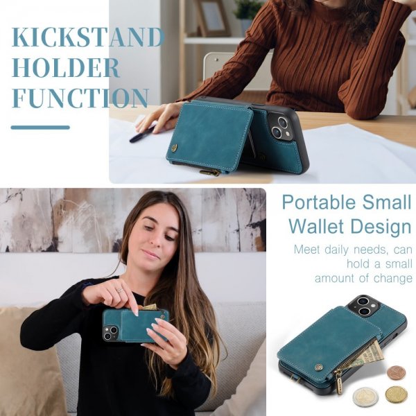 CaseMe iPhone 15 Plus Suojakuori C20-sarja Petrol