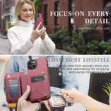 CaseMe iPhone 15 Plus C20 -sarjan kuori, punainen