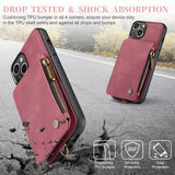 CaseMe iPhone 15 Plus C20 -sarjan kuori, punainen