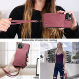 CaseMe iPhone 15 Plus C20 -sarjan kuori, punainen