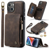 CaseMe iPhone 15 Plus Suojakuori C20-sarja Kahvi