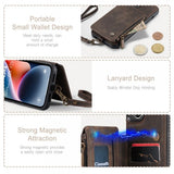 CaseMe iPhone 15 Plus Suojakuori C20-sarja Kahvi