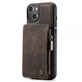 CaseMe iPhone 15 Plus Suojakuori C20-sarja Kahvi