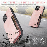 CaseMe iPhone 15 Plus -suojakuori C20-sarja Ruusukulta