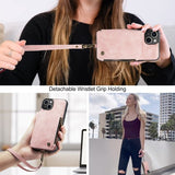 CaseMe iPhone 15 Plus -suojakuori C20-sarja Ruusukulta