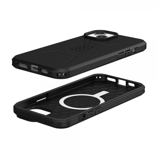 Urban Armor Gear (UAG) iPhone 15 Plus Suojakuori Civilian MagSafe Musta