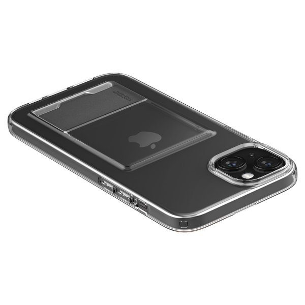 Spigen iPhone 15 Plus -suojakuori Crystal Slot Crystal Clear