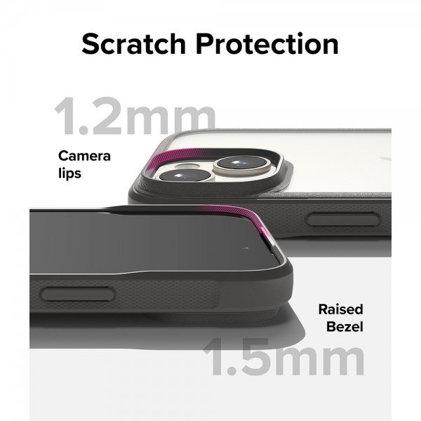 Ringke iPhone 15 Plus Suojakuori Fusion Bold Harmaa
