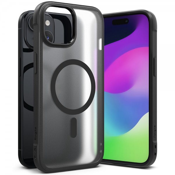 Ringke iPhone 15 Plus Suojakuori Fusion Bold Magnetic Matte Black