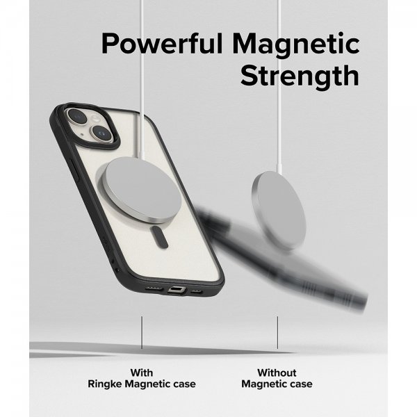 Ringke iPhone 15 Plus Suojakuori Fusion Bold Magnetic Matte Black