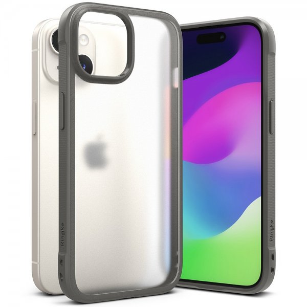 Ringke iPhone 15 Plus Suojakuori Fusion Bold Matta Harmaa