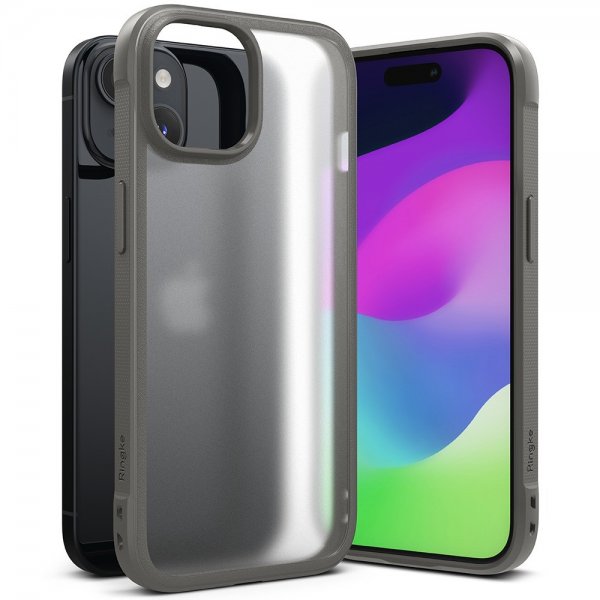 Ringke iPhone 15 Plus Suojakuori Fusion Bold Matta Harmaa