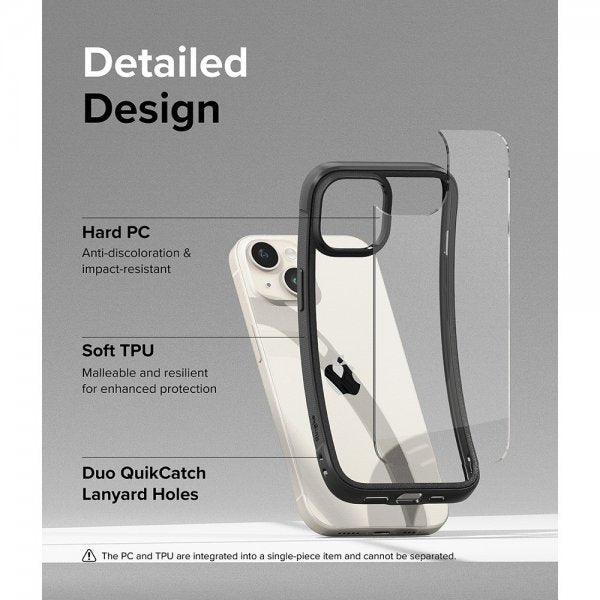 Ringke iPhone 15 Plus -suojakuori Fusion Bold, musta
