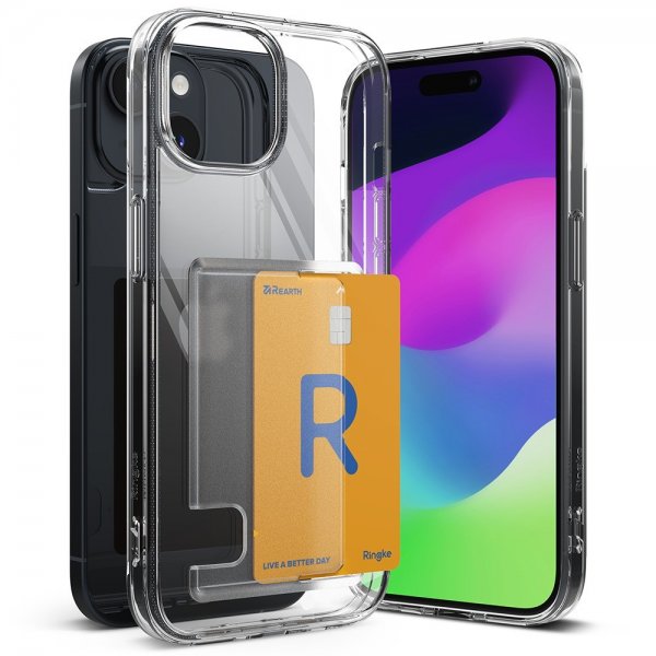 Ringke iPhone 15 Plus Suojakuori Fusion Card Clear