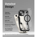 Ringke iPhone 15 Plus Suojakuori Fusion X Magnetic Matte Black