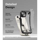 Ringke iPhone 15 Plus -suojakuori Fusion X Musta