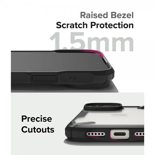Ringke iPhone 15 Plus -suojakuori Fusion X Musta