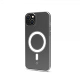 Celly iPhone 15 Plus -suojakuori GELSKINMAG MagSafe Läpinäkyvä