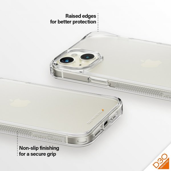 PanzerGlass iPhone 15 Plus -suojakuori HardCase D3O Transparent