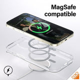 PanzerGlass iPhone 15 Plus -suojakuori, HardCase MagSafe D3O, läpinäkyvä