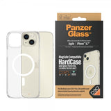 PanzerGlass iPhone 15 Plus -suojakuori, HardCase MagSafe D3O, läpinäkyvä