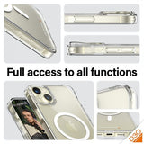 PanzerGlass iPhone 15 Plus -suojakuori, HardCase MagSafe D3O, läpinäkyvä