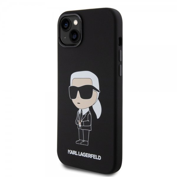Karl Lagerfeld iPhone 15 Plus -suojakuori Ikonik NFT Black
