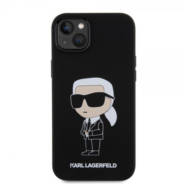 Karl Lagerfeld iPhone 15 Plus -suojakuori Ikonik NFT Black