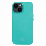 Mercury iPhone 15 Plus Suojakuori Jelly Glitter Syaani