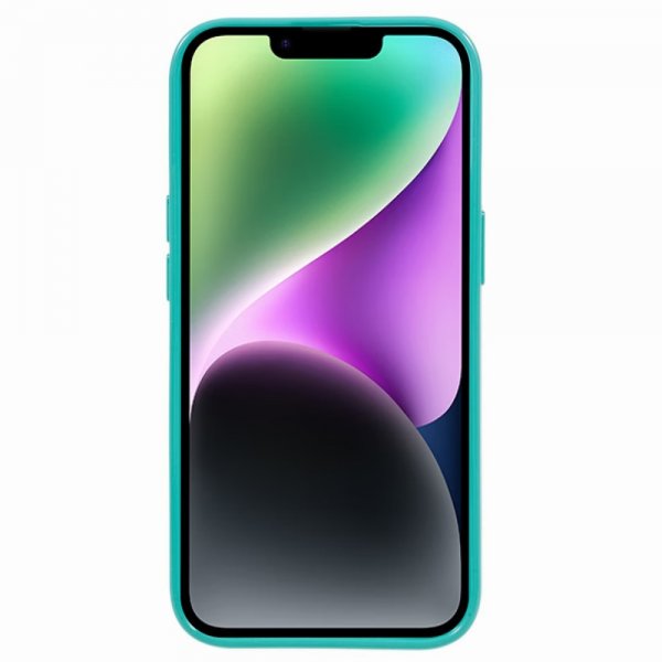 Mercury iPhone 15 Plus Suojakuori Jelly Glitter Syaani