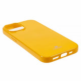 Mercury iPhone 15 Plus Suojakuori Jelly Glitter Keltainen