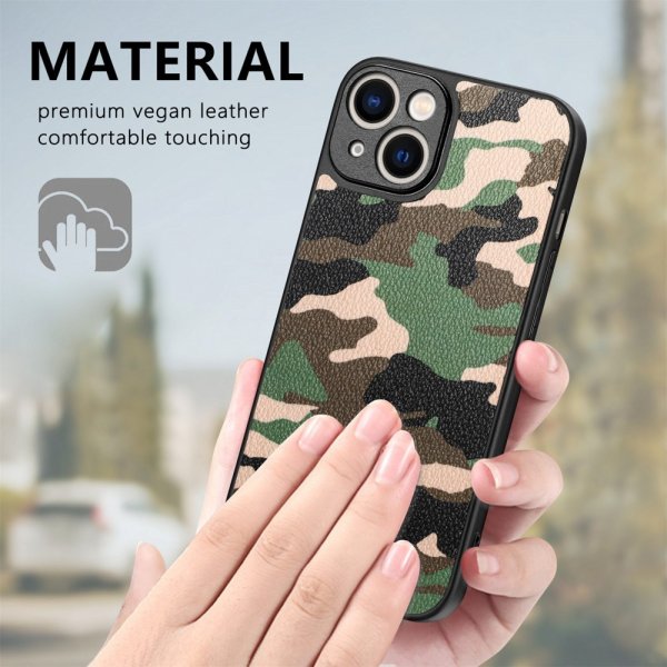 iPhone 15 Plus Suojakuori Camo Vihreä