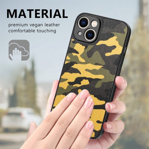 iPhone 15 Plus Suojakuori Camo Keltainen