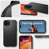Spigen iPhone 15 Plus Suojakuori Liquid Air Matte Black