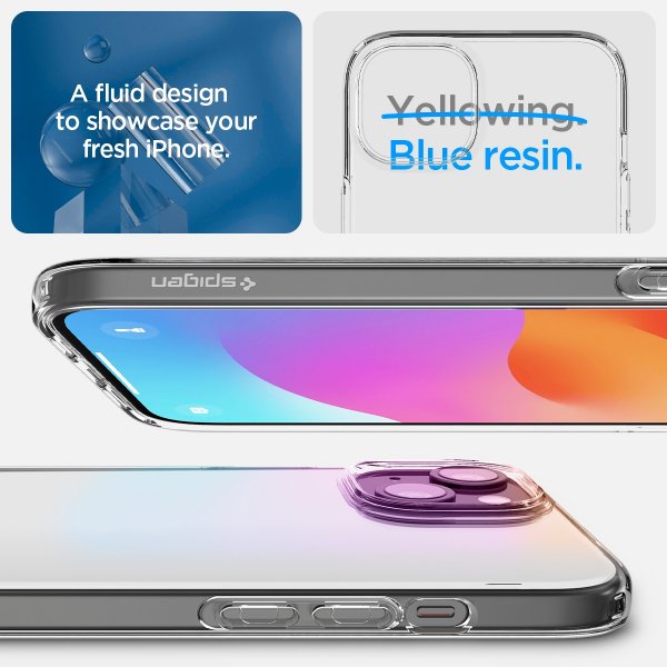 Spigen iPhone 15 Plus Suojakuori Liquid Crystal Crystal Clear