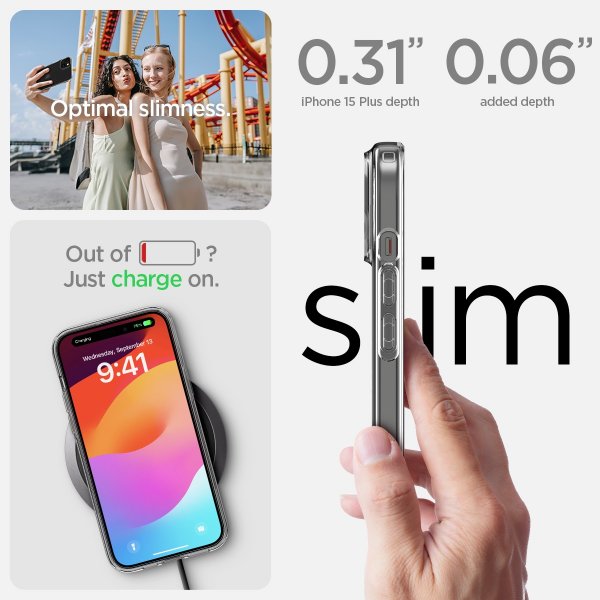Spigen iPhone 15 Plus Suojakuori Liquid Crystal Crystal Clear