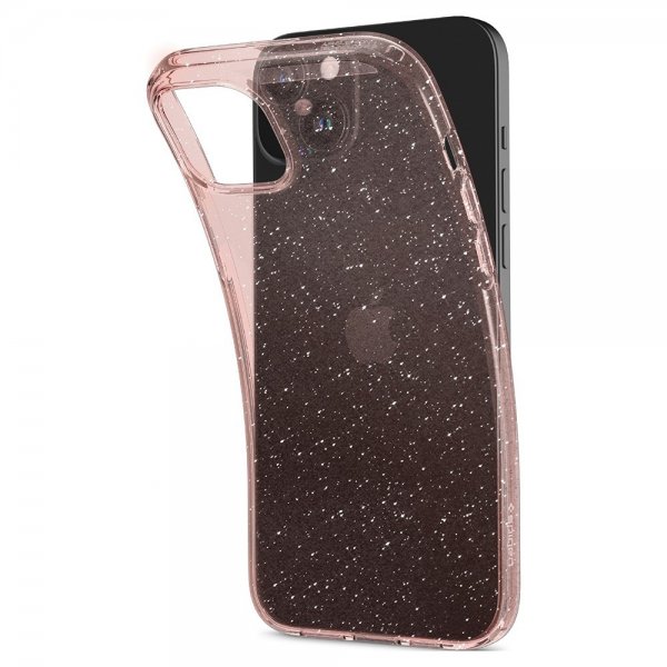 Spigen iPhone 15 Plus Suojakuori Liquid Crystal Glitter Rose Quartz
