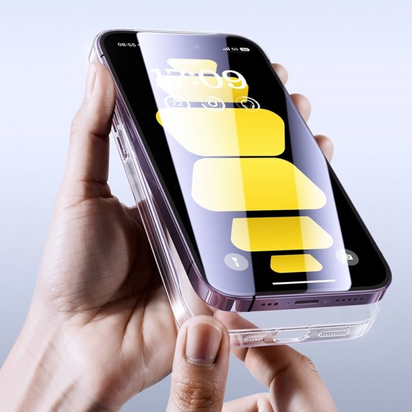 Baseus iPhone 15 Plus Kuori Lucent Series Läpinäkyvä