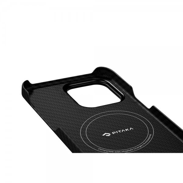 Pitaka iPhone 15 Plus Suojakuori MagEZ Case 4 Musta/Harmaa Twill