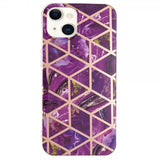 iPhone 15 Plus Kuoret Marmorikuvio Violetti