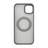 Rvelon iPhone 15 Plus -suojakotelo, pyörivä MagSafe-jalusta, vihreä
