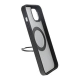 Rvelon iPhone 15 Plus -suojakuori pyörivällä MagSafe-jalustalla, musta