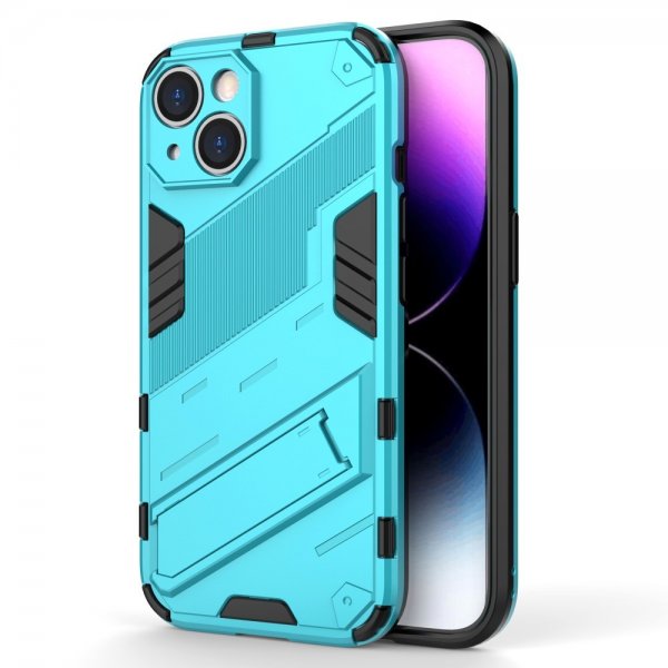 iPhone 15 Plus Kuoret Jalustalla Vaaleansininen